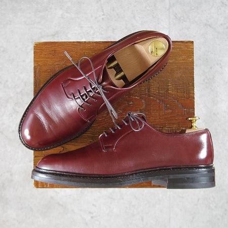 ★クロケット&ジョーンズ 6E【★バーニーズNY別注/プレーントゥ】325ラスト/カーフ/赤茶/メンズ/Crockett&Jones★k425