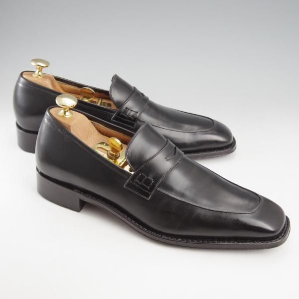 【未使用】 フェラガモ最高級ラインのトラメッザ　26cm　黒 サルヴァトーレ・フェラガモ 6D【TRAMEZZAライン/トラメッザ