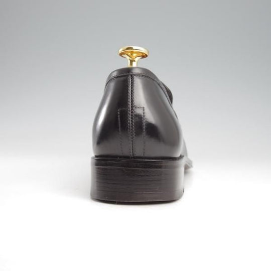 極上★(伊)サルヴァトーレ・フェラガモ 6D【最上級★TRAMEZZAライン/トラメッザ】コインローファー/黒/メンズ/Salvatore Ferragamo★k427