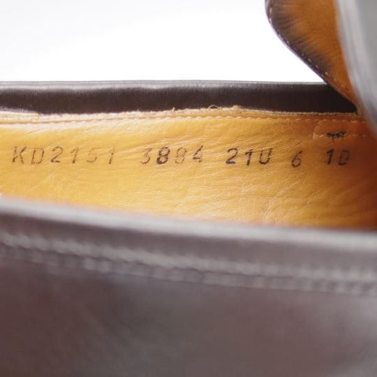 極上★(伊)サルヴァトーレ・フェラガモ 6D【最上級★TRAMEZZAライン/トラメッザ】コインローファー/黒/メンズ/Salvatore Ferragamo★k427