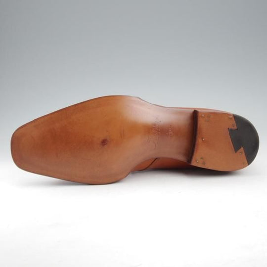 未使用★(HM)ギルド・オブ・クラフツ US6.5D【税込上代￥187,000-★Carbonel/ハンドソーンウェルテッド製法】チャッカブーツ/薄茶★k428