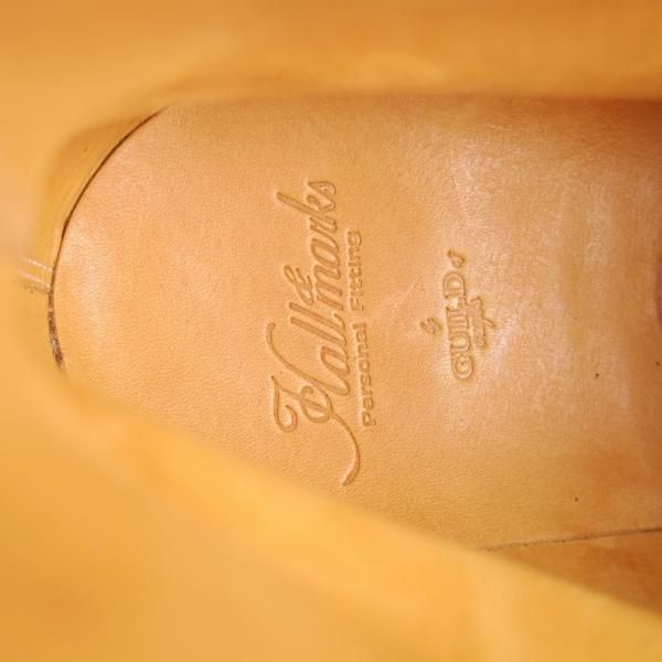 未使用★(HM)ギルド・オブ・クラフツ US6.5D【税込上代￥187,000-★Carbonel/ハンドソーンウェルテッド製法】チャッカブーツ/薄茶★k428