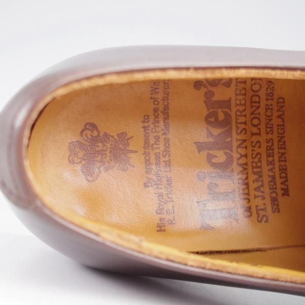 極上★トリッカーズ SIZE 6.5【現行定価10万円以上★パンチドキャップトゥ/m6412】カーフ/濃茶/メンズ/Tricker's★k429