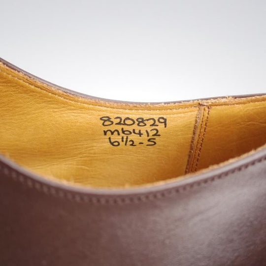 極上★トリッカーズ SIZE 6.5【現行定価10万円以上★パンチドキャップトゥ/m6412】カーフ/濃茶/メンズ/Tricker's★k429