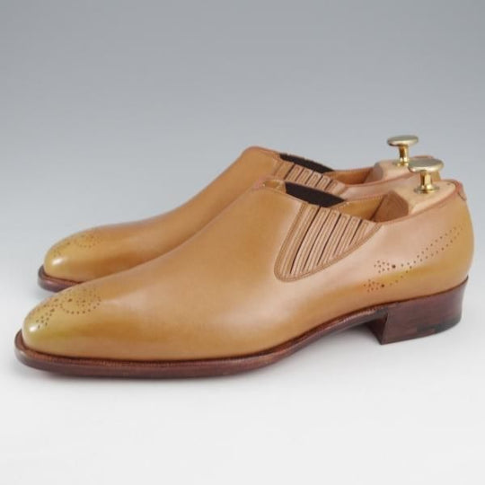 未使用★(浅草)ギルド・オブ・クラフツ US7D【税込上代￥330,000-★最上級/フルハンドメイド/純正ツリー付】サイドエラスティック★k431