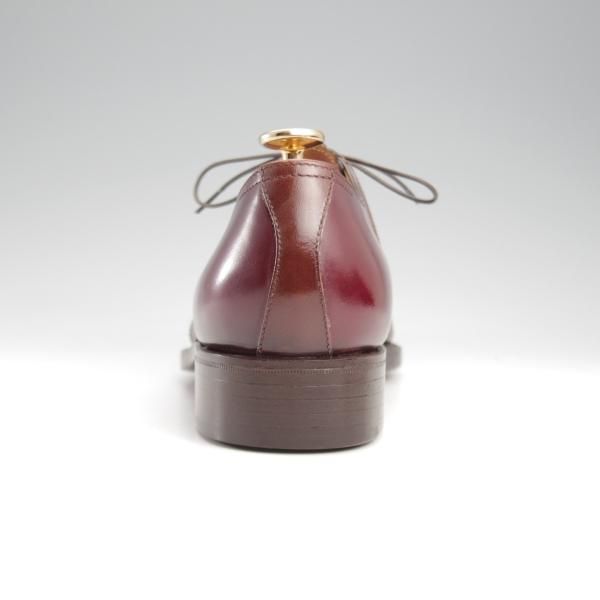 未使用★(HM)ギルド・オブ・クラフツ US7D【税込上代￥165,000-★Fudge/ハンドソーンウェルテッド製法】サドルシューズ/赤茶×茶★k432