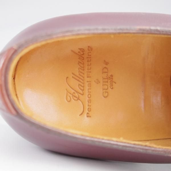 未使用★(HM)ギルド・オブ・クラフツ US7D【税込上代￥165,000-★Fudge/ハンドソーンウェルテッド製法】サドルシューズ/赤茶×茶★k432