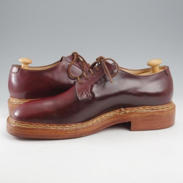 未使用★(浅草)ギルド・オブ・クラフツ US7.5E程度【コードバン仕様★ノルウィージャン製法/純正ツリー付】赤茶★k433