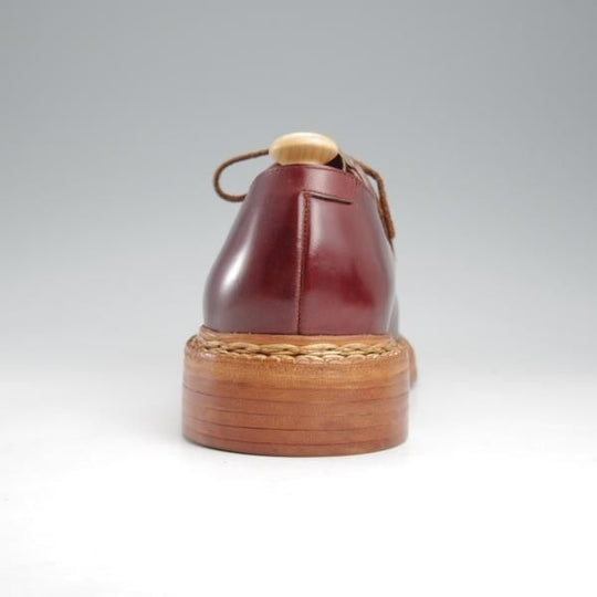 未使用★(浅草)ギルド・オブ・クラフツ US7.5E程度【コードバン仕様★ノルウィージャン製法/純正ツリー付】赤茶★k433