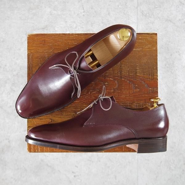 未使用★(HM)ギルド・オブ・クラフツ US6E【税込上代￥165,000-★Rusty/ハンドソーンウェルテッド製法】プレーントゥ/赤茶/メンズ★k434