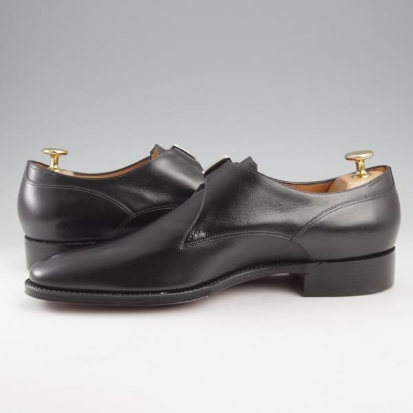 未使用★(HM)ギルド・オブ・クラフツ US7C【税込上代￥165,000-★Runtis/ハンドソーンウェルテッド製法】モンクストラップ/黒★k435