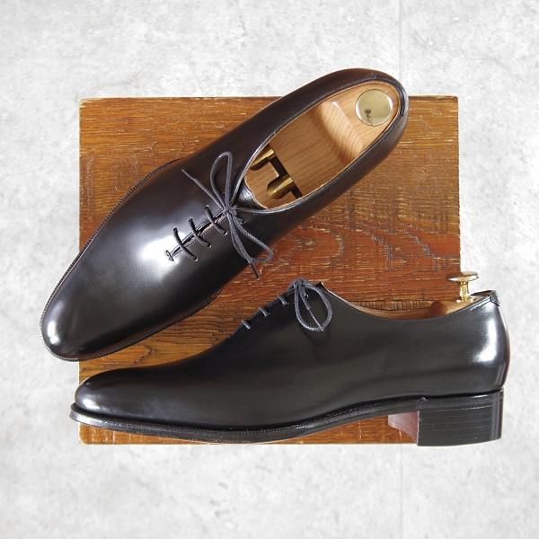 未使用★(HM)ギルド・オブ・クラフツ US7.5C【税込上代￥165,000-★Jetta/ハンドソーンウェルテッド製法】ホールカット/黒/メンズ★k436