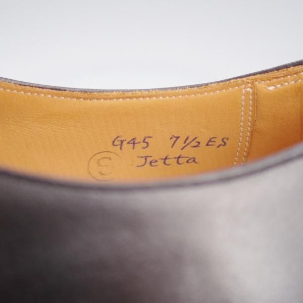 未使用★(HM)ギルド・オブ・クラフツ US7.5C【税込上代￥165,000-★Jetta/ハンドソーンウェルテッド製法】ホールカット/黒/メンズ★k436