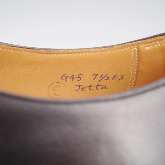 未使用★(HM)ギルド・オブ・クラフツ US7.5C【税込上代￥165,000-★Jetta/ハンドソーンウェルテッド製法】ホールカット/黒/メンズ★k436