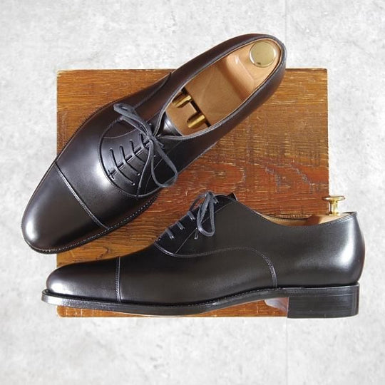 未使用★(浅草)ギルド・オブ・クラフツ SIZE 8(M)【定価￥115,500-★Blackie/ストレートチップ】カーフ/黒/メンズ/Guild of crafts★k438