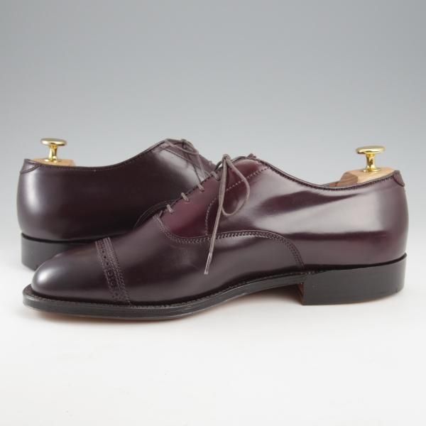 未使用★オールデン 8.5E【現行定価18万円程度★コードバン仕様/ハンプトンラスト/9015】パンチドキャップトゥ/赤茶/メンズ/ALDEN★k439