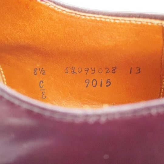 未使用★オールデン 8.5E【現行定価18万円程度★コードバン仕様/ハンプトンラスト/9015】パンチドキャップトゥ/赤茶/メンズ/ALDEN★k439