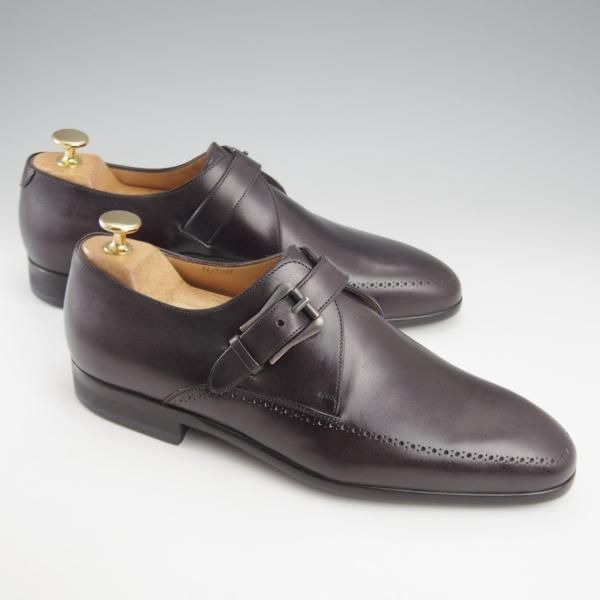 未使用★(仏)ベルルッティ SIZE 7.5【黒系パティーヌ★ヴェネチアレザー/モンクストラップ】NERO GRIGIO/黒/メンズ/Berluti★k442
