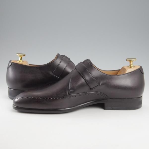 未使用★(仏)ベルルッティ SIZE 7.5【黒系パティーヌ★ヴェネチアレザー/モンクストラップ】NERO GRIGIO/黒/メンズ/Berluti★k442
