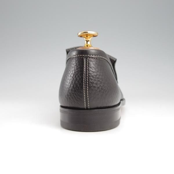 未使用★ジョンロブ 7E【モデル定価￥216,000-★ALEY/アレイ/8695ラスト】TENSILE/ローファー/スリッポン/黒/メンズ/JOHN LOBB★k443