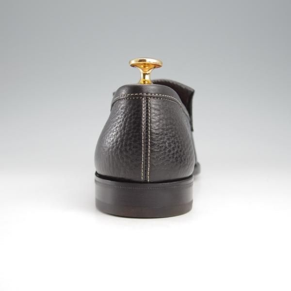 未使用★ジョンロブ 7E【モデル定価￥216,000-★ALEY/アレイ/8695ラスト】TENSILE/ローファー/スリッポン/黒/メンズ/JOHN LOBB★k443