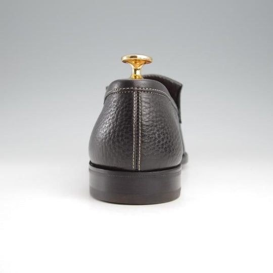 未使用★ジョンロブ 7E【モデル定価￥216,000-★ALEY/アレイ/8695ラスト】TENSILE/ローファー/スリッポン/黒/メンズ/JOHN LOBB★k443