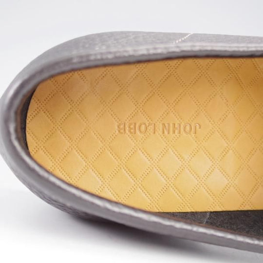 未使用★ジョンロブ 7E【モデル定価￥216,000-★ALEY/アレイ/8695ラスト】TENSILE/ローファー/スリッポン/黒/メンズ/JOHN LOBB★k443