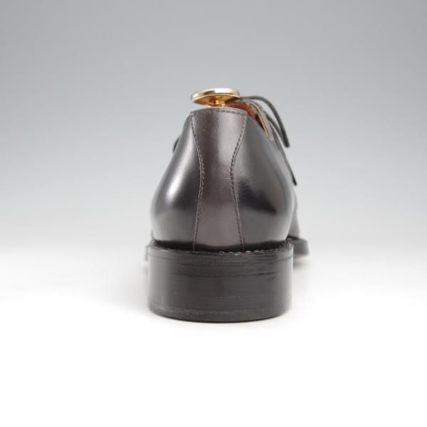 未使用★(HM)ギルド・オブ・クラフツ US6.5C【税込上代￥165,000-★Fudge/ハンドソーンウェルテッド製法】サドルシューズ/黒×灰★k447