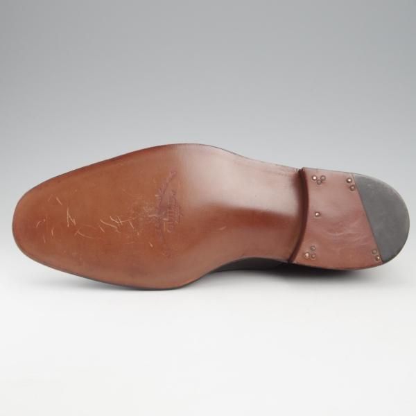 未使用★(HM)ギルド・オブ・クラフツ US6.5C【税込上代￥165,000-★Fudge/ハンドソーンウェルテッド製法】サドルシューズ/黒×灰★k447