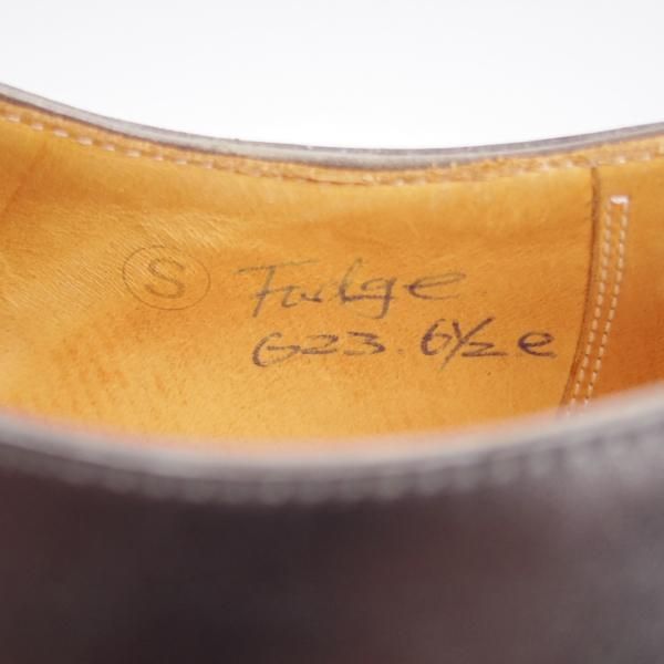 未使用★(HM)ギルド・オブ・クラフツ US6.5C【税込上代￥165,000-★Fudge/ハンドソーンウェルテッド製法】サドルシューズ/黒×灰★k447