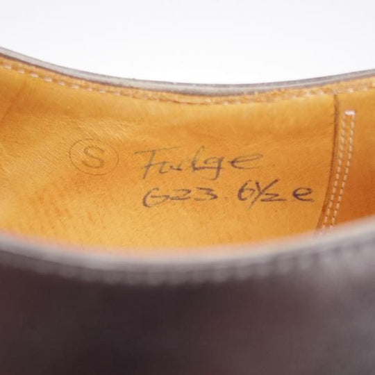 未使用★(HM)ギルド・オブ・クラフツ US6.5C【税込上代￥165,000-★Fudge/ハンドソーンウェルテッド製法】サドルシューズ/黒×灰★k447