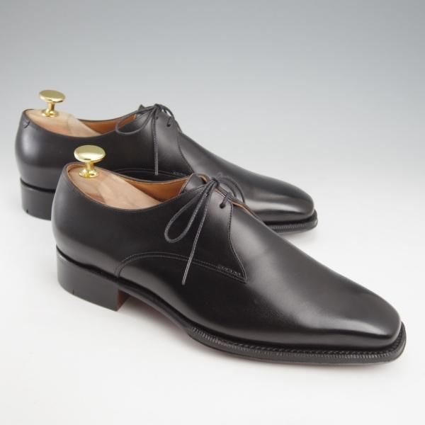 未使用★(HM)ギルド・オブ・クラフツ US5D【税込上代￥165,000-★Rusty/ハンドソーンウェルテッド製法】Vフロント/プレーントゥ/黒★k448