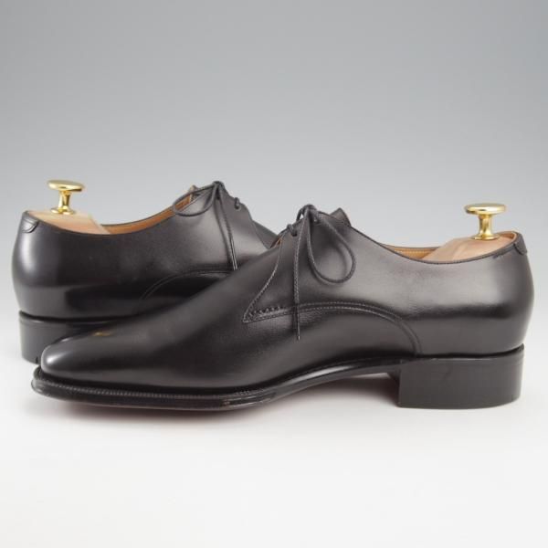 未使用★(HM)ギルド・オブ・クラフツ US5D【税込上代￥165,000-★Rusty/ハンドソーンウェルテッド製法】Vフロント/プレーントゥ/黒★k448