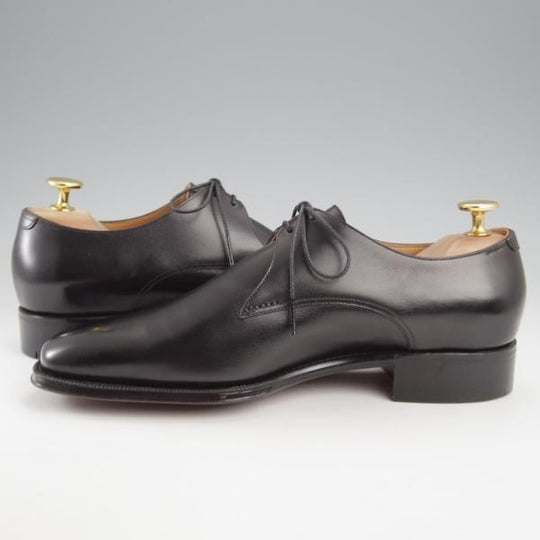 未使用★(HM)ギルド・オブ・クラフツ US5D【税込上代￥165,000-★Rusty/ハンドソーンウェルテッド製法】Vフロント/プレーントゥ/黒★k448