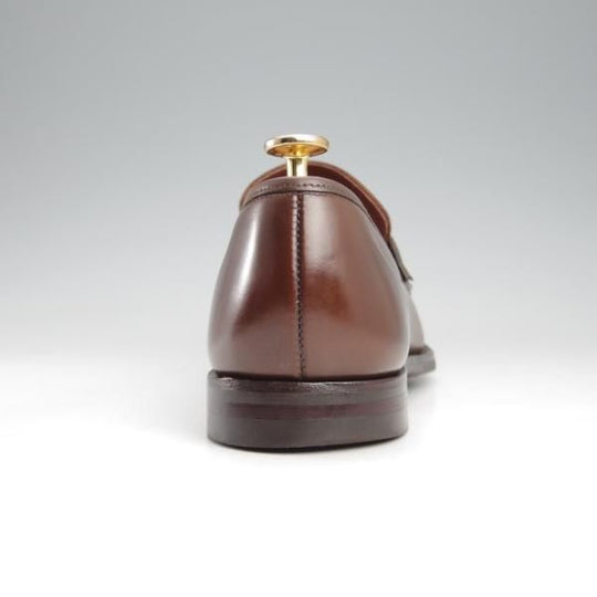 極上★クロケット&ジョーンズ 7E【バーニーズNY別注★CITYソール仕様/TEIGN】341ラスト/コインローファー/濃茶/Crockett&Jones★k449