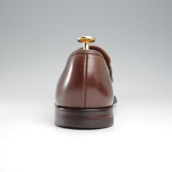 極上★クロケット&ジョーンズ 7E【バーニーズNY別注★CITYソール仕様/TEIGN】341ラスト/コインローファー/濃茶/Crockett&Jones★k449