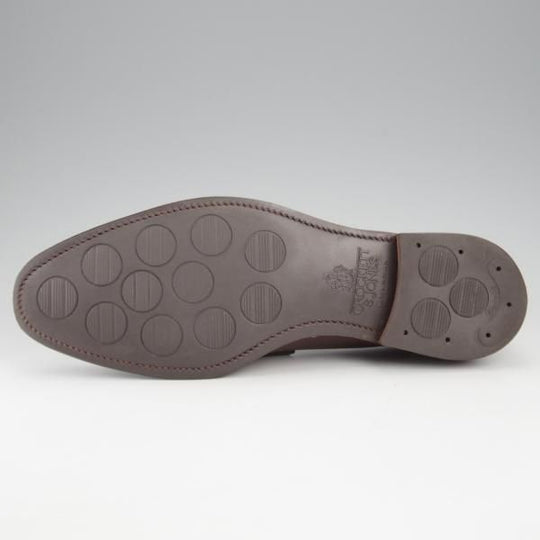 極上★クロケット&ジョーンズ 7E【バーニーズNY別注★CITYソール仕様/TEIGN】341ラスト/コインローファー/濃茶/Crockett&Jones★k449