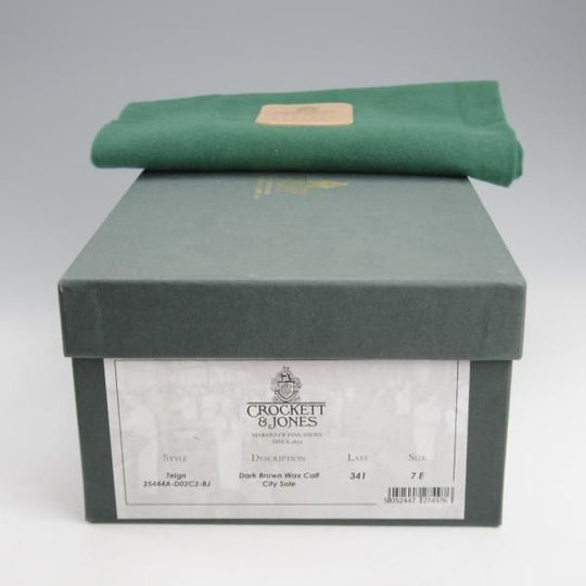 極上★クロケット&ジョーンズ 7E【バーニーズNY別注★CITYソール仕様/TEIGN】341ラスト/コインローファー/濃茶/Crockett&Jones★k449