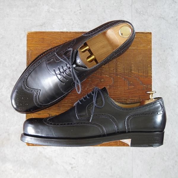 極上★(東欧)VASS/ヴァーシュ SIZE 42【モデル定価￥143,000-★Budapest/ブダペスト】BPラスト/フルブローグ/カーフ/黒/メンズ★k450