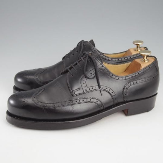 極上★(東欧)VASS/ヴァーシュ SIZE 42【モデル定価￥143,000-★Budapest/ブダペスト】BPラスト/フルブローグ/カーフ/黒/メンズ★k450