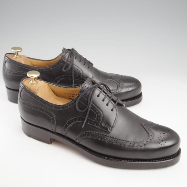 極上★(東欧)VASS/ヴァーシュ SIZE 42【モデル定価￥143,000-★Budapest/ブダペスト】BPラスト/フルブローグ/カーフ/黒/メンズ★k450