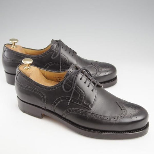 極上★(東欧)VASS/ヴァーシュ SIZE 42【モデル定価￥143,000-★Budapest/ブダペスト】BPラスト/フルブローグ/カーフ/黒/メンズ★k450