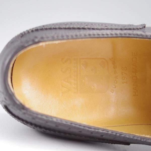 極上★(東欧)VASS/ヴァーシュ SIZE 42【モデル定価￥143,000-★Budapest/ブダペスト】BPラスト/フルブローグ/カーフ/黒/メンズ★k450