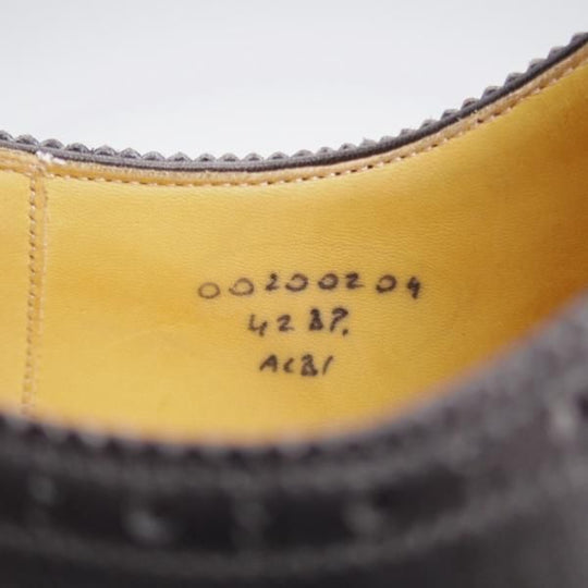 極上★(東欧)VASS/ヴァーシュ SIZE 42【モデル定価￥143,000-★Budapest/ブダペスト】BPラスト/フルブローグ/カーフ/黒/メンズ★k450