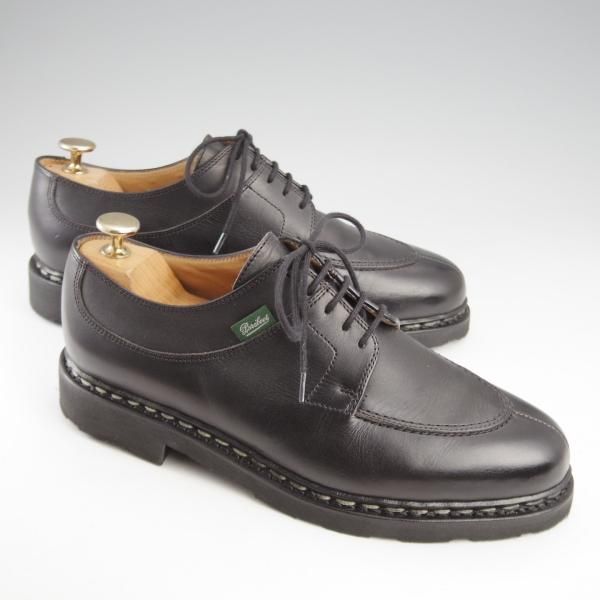 極美品★パラブーツ SIZE 6【定価￥79,200-★アヴィニョン/AVIGNON】グリフソール/リスレザー/Uチップ/NOIR/黒/Paraboot★k451