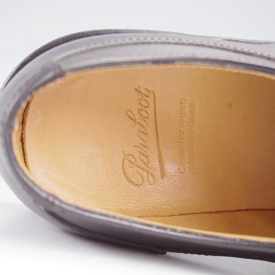 極美品★パラブーツ SIZE 6【定価￥79,200-★アヴィニョン/AVIGNON】グリフソール/リスレザー/Uチップ/NOIR/黒/Paraboot★k451