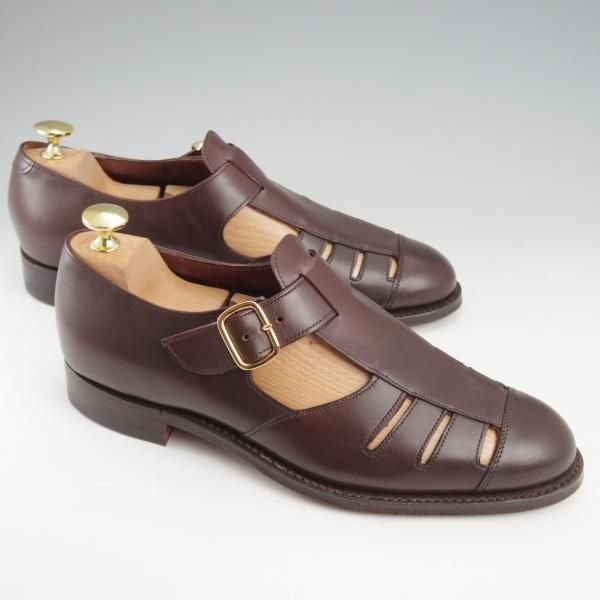 未使用★(英)チーニー 6F【定価￥70,400-★グルカサンダル/PENZANCE/ペンザンス】1886ラスト/カーフ/MOCHA/濃茶/メンズ/CHEANEY★k452