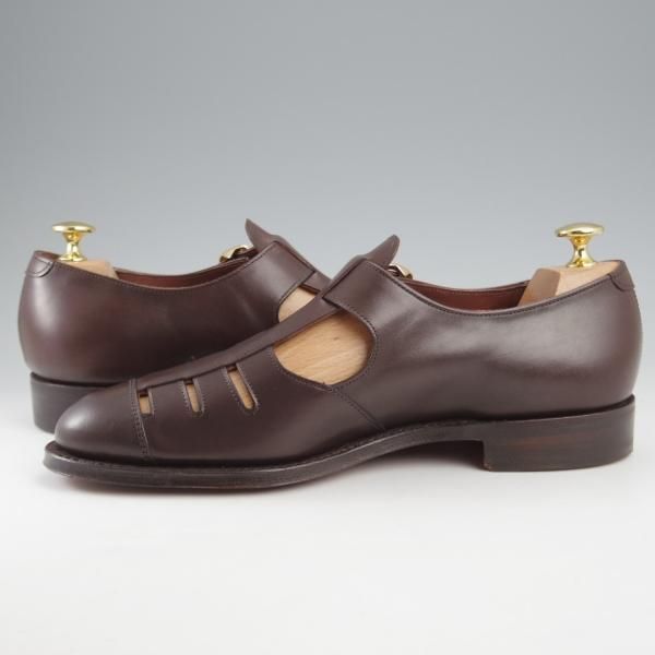 未使用★(英)チーニー 6F【定価￥70,400-★グルカサンダル/PENZANCE/ペンザンス】1886ラスト/カーフ/MOCHA/濃茶/メンズ/CHEANEY★k452