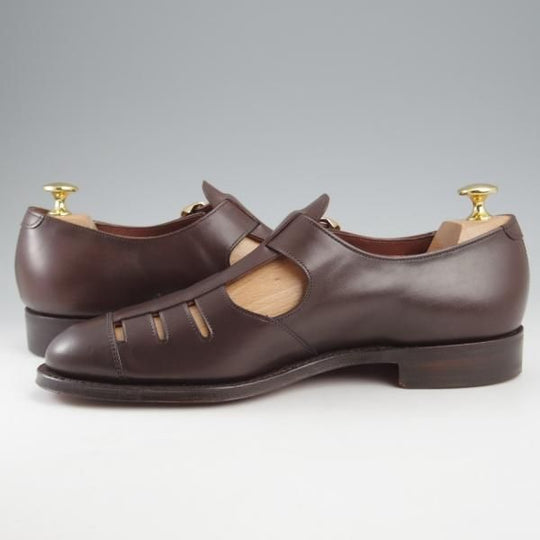 未使用★(英)チーニー 6F【定価￥70,400-★グルカサンダル/PENZANCE/ペンザンス】1886ラスト/カーフ/MOCHA/濃茶/メンズ/CHEANEY★k452