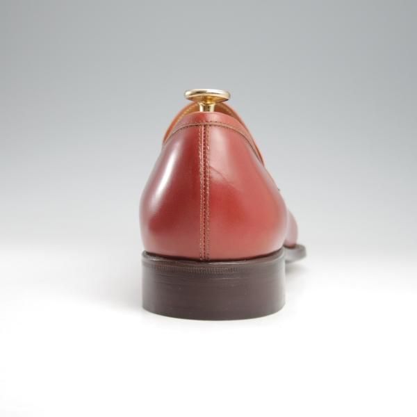 未使用★(伊)ステファノ・ベーメル SIZE 41【定価20万円以上★コインローファー/106】カーフ/赤茶/メンズ/Stefano Bemer★k455